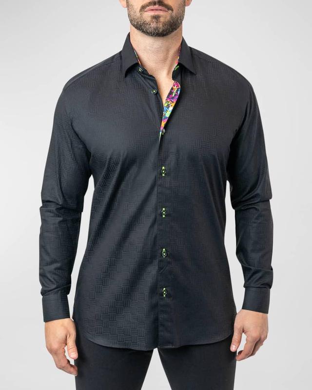 Maceoo Fibonacci Lego 09 Contemporary Fit Button-Up Shirt Product Image