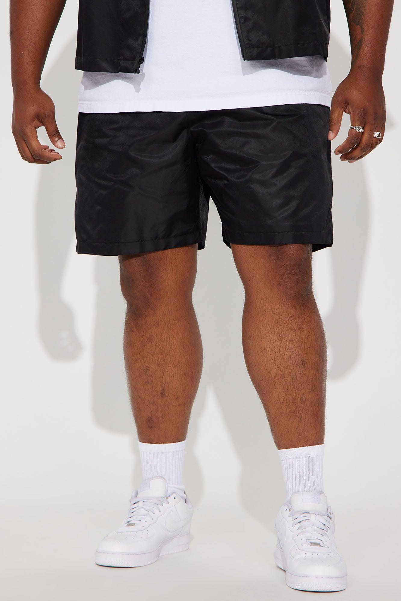 Closed Off Nylon Warmup Shorts - Black Product Image