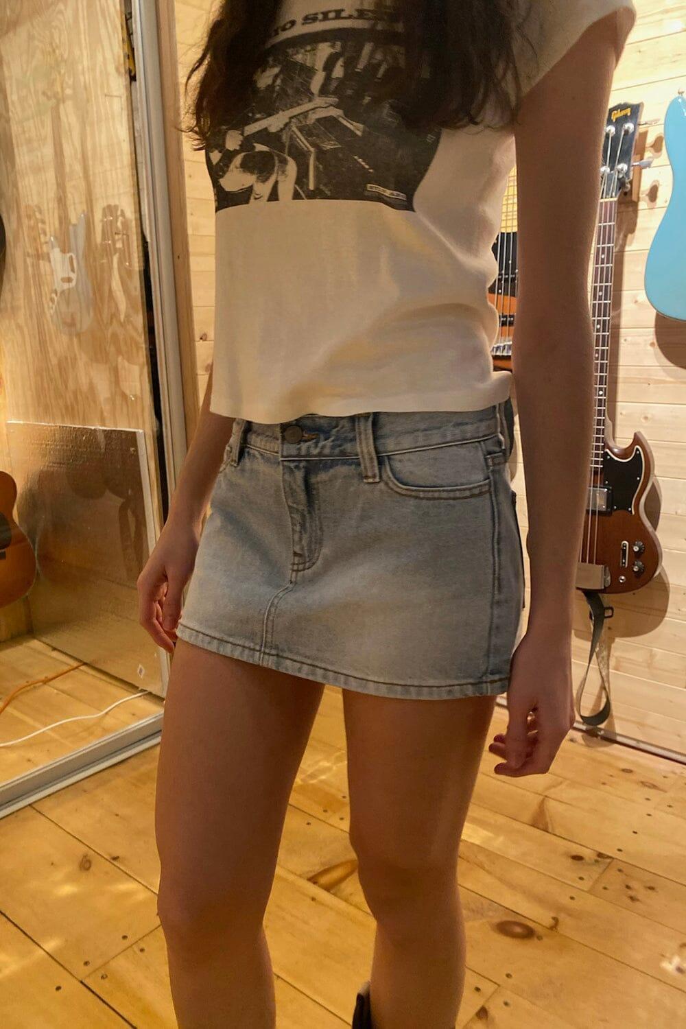 Malia Denim Mini Skirt Product Image