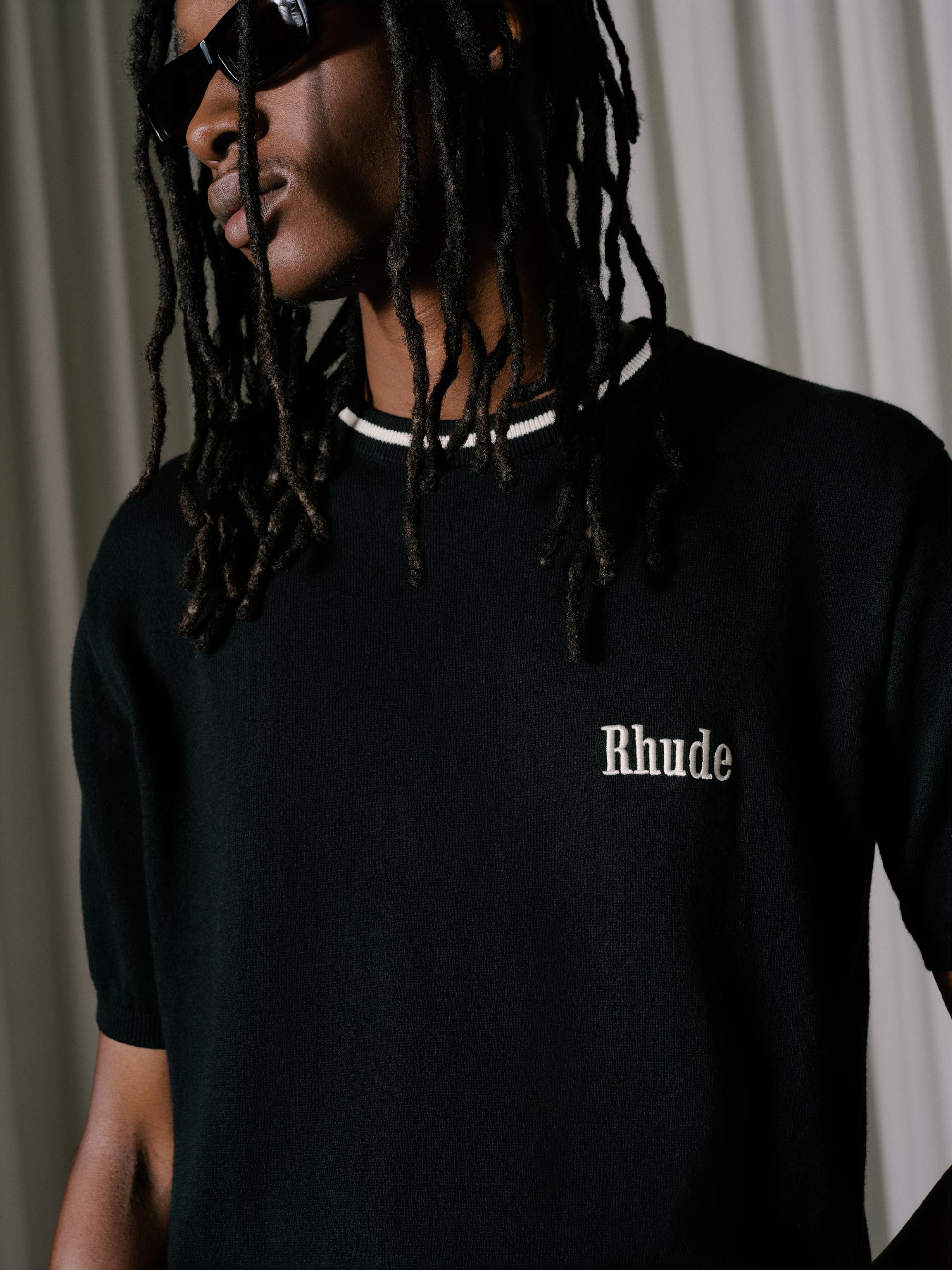 RHUDE LOGO KNIT TEE Male Product Image