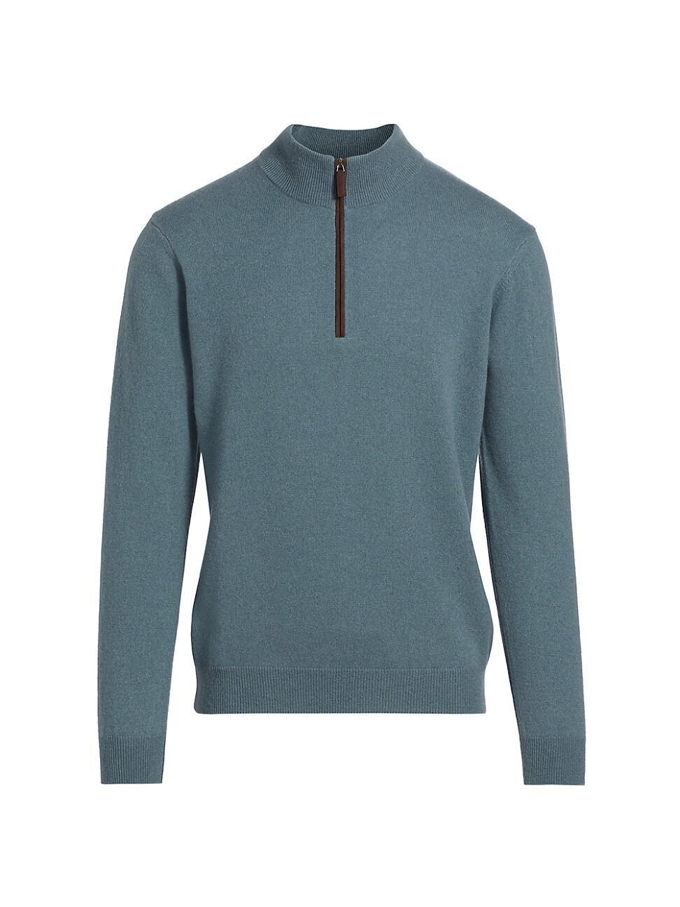 Mens COLLECTION Cashmere Quarter-Zip Sweater Product Image