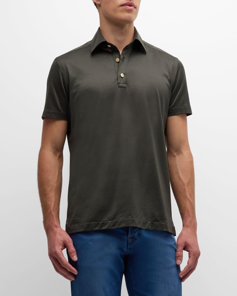 Mens Cotton Polo Shirt Product Image