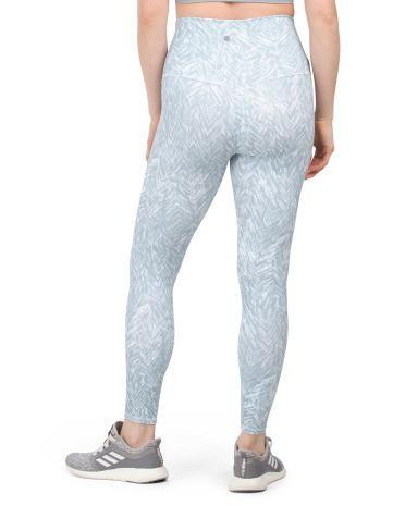 Printed Peached Ankle Leggings for Women | Polyester/Spandex Product Image