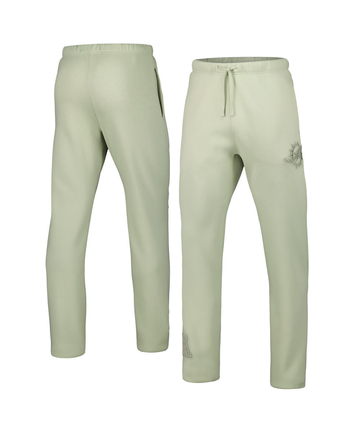 Mens Pro Standard Light Green Miami Dolphins Neutral Fleece Sweatpants Product Image