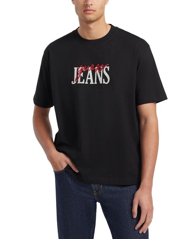 Guess Jeans by Guess Mens Embroidered Logo Graphic T-Shirt Product Image