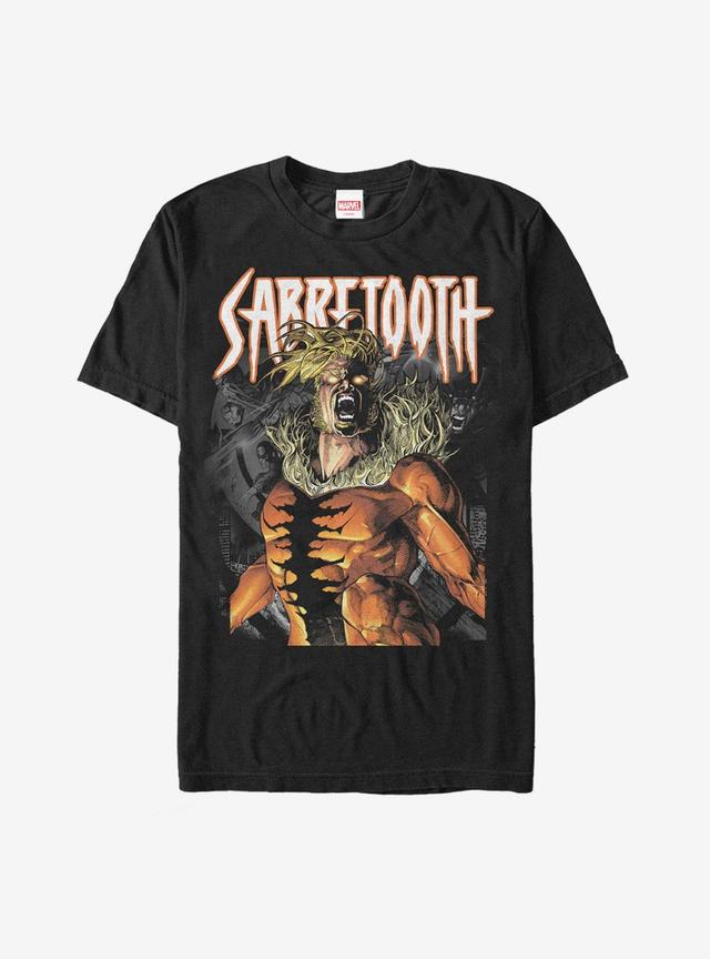 Marvel X-Men Sabretooth Metal T-Shirt Product Image