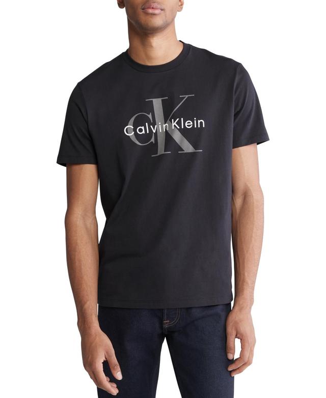 Calvin Klein Mens Short Sleeve Crewneck Logo Graphic T-Shirt Product Image