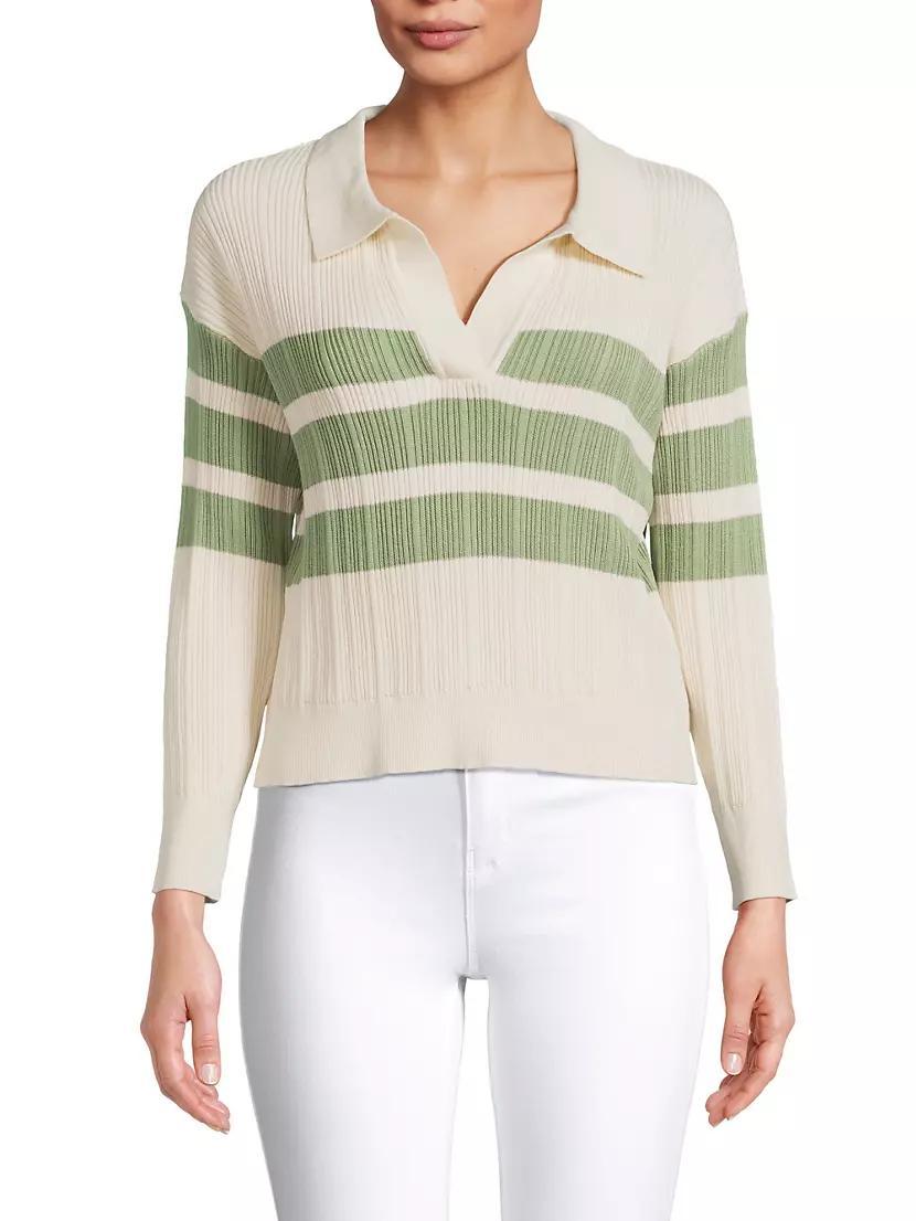 Heloise Polo Stripe Sweater Product Image