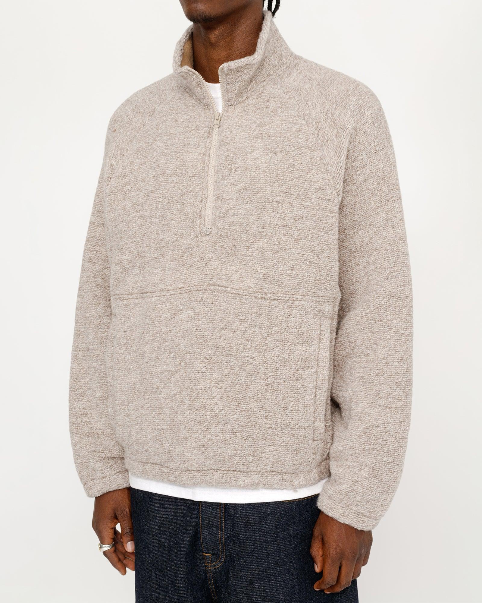 WOOL BLEND SHERPA MOCK NECK Male Product Image