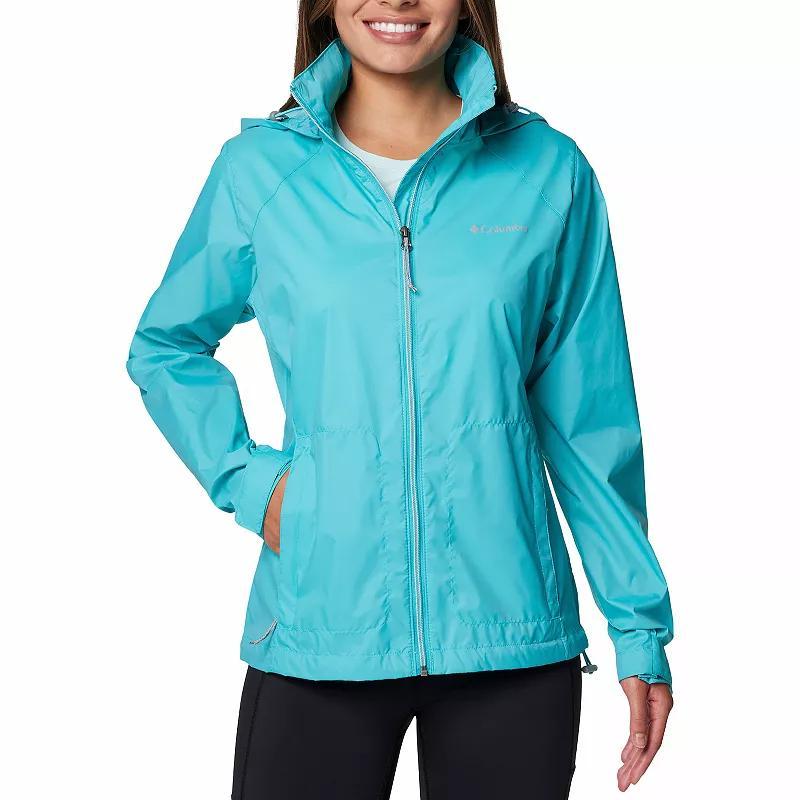 Womens Columbia Switchback IV Packable Rain Jacket Pink Product Image