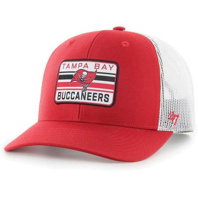 Mens 47 /White Tampa Bay Buccaneers Drifter Adjustable Trucker Hat Product Image