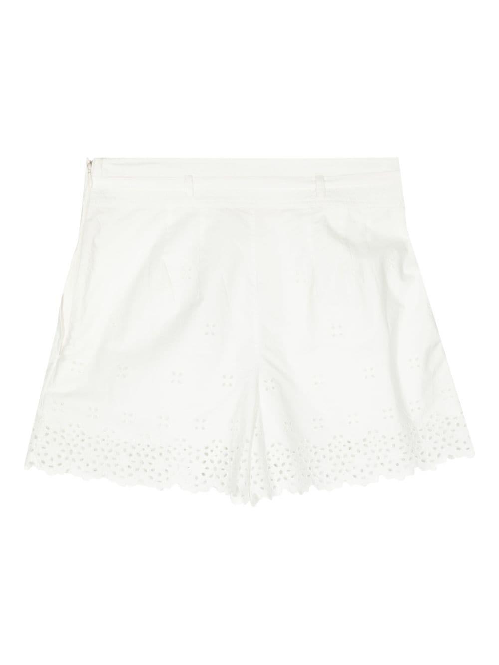 Sabine Cotton Shorts In White Product Image