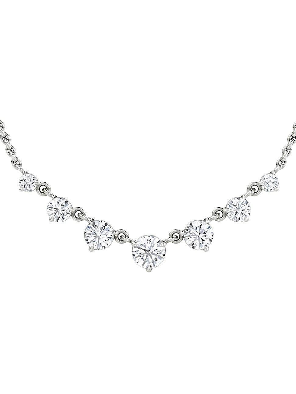 Womens Vrai X Brides 14K White Gold & 0.85 TCW Lab-Grown Diamond Linked Tennis Necklace Product Image