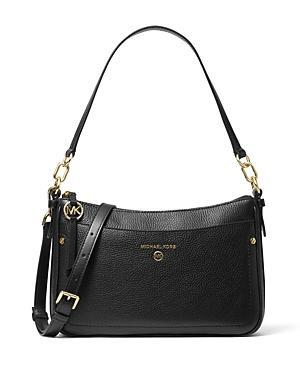 Michael Michael Kors Womens Jet Set Charm Top Zip Pochette Leather Shoulder Bag Product Image