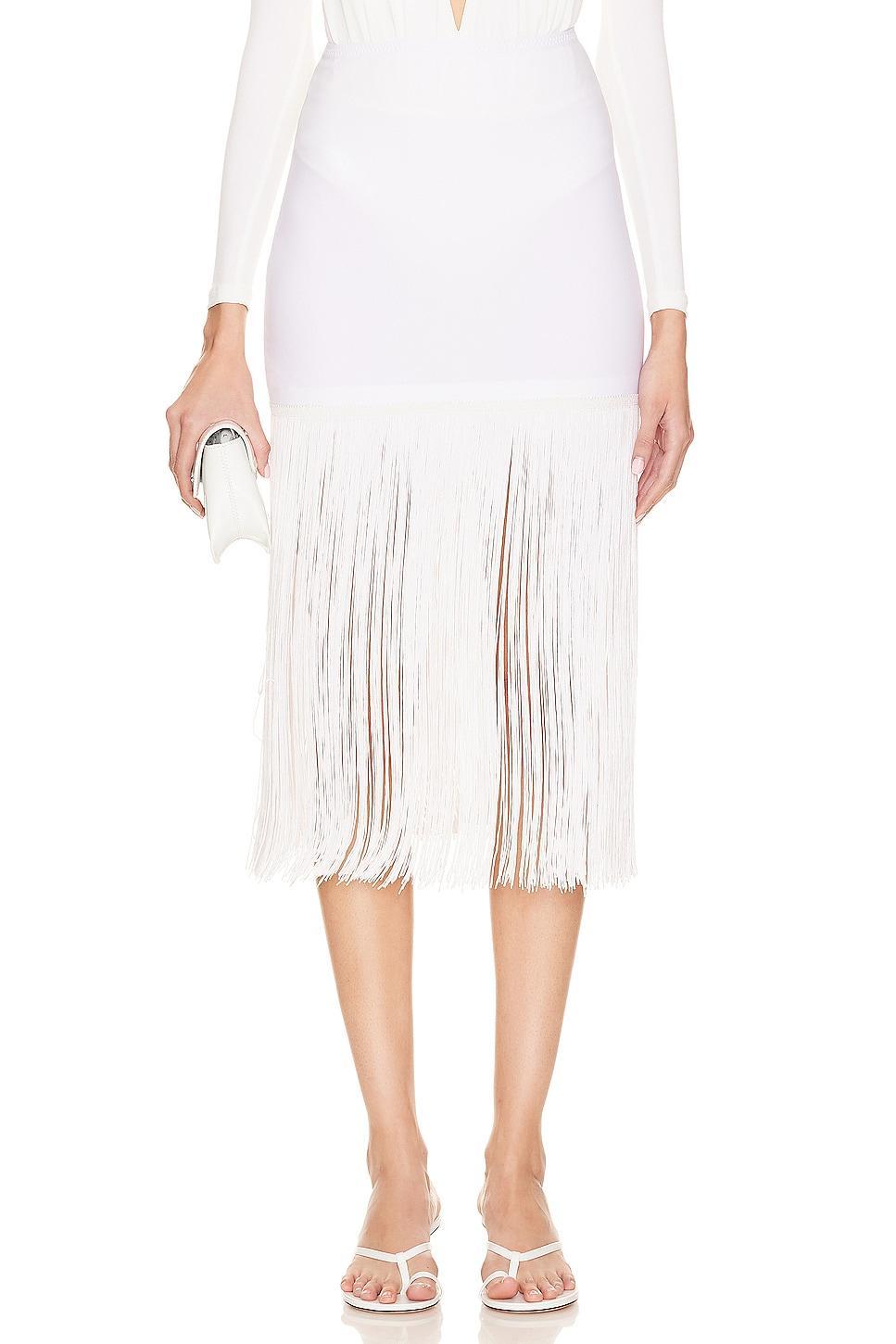 x REVOLVE Fringe Mini Skirt Norma Kamali Product Image