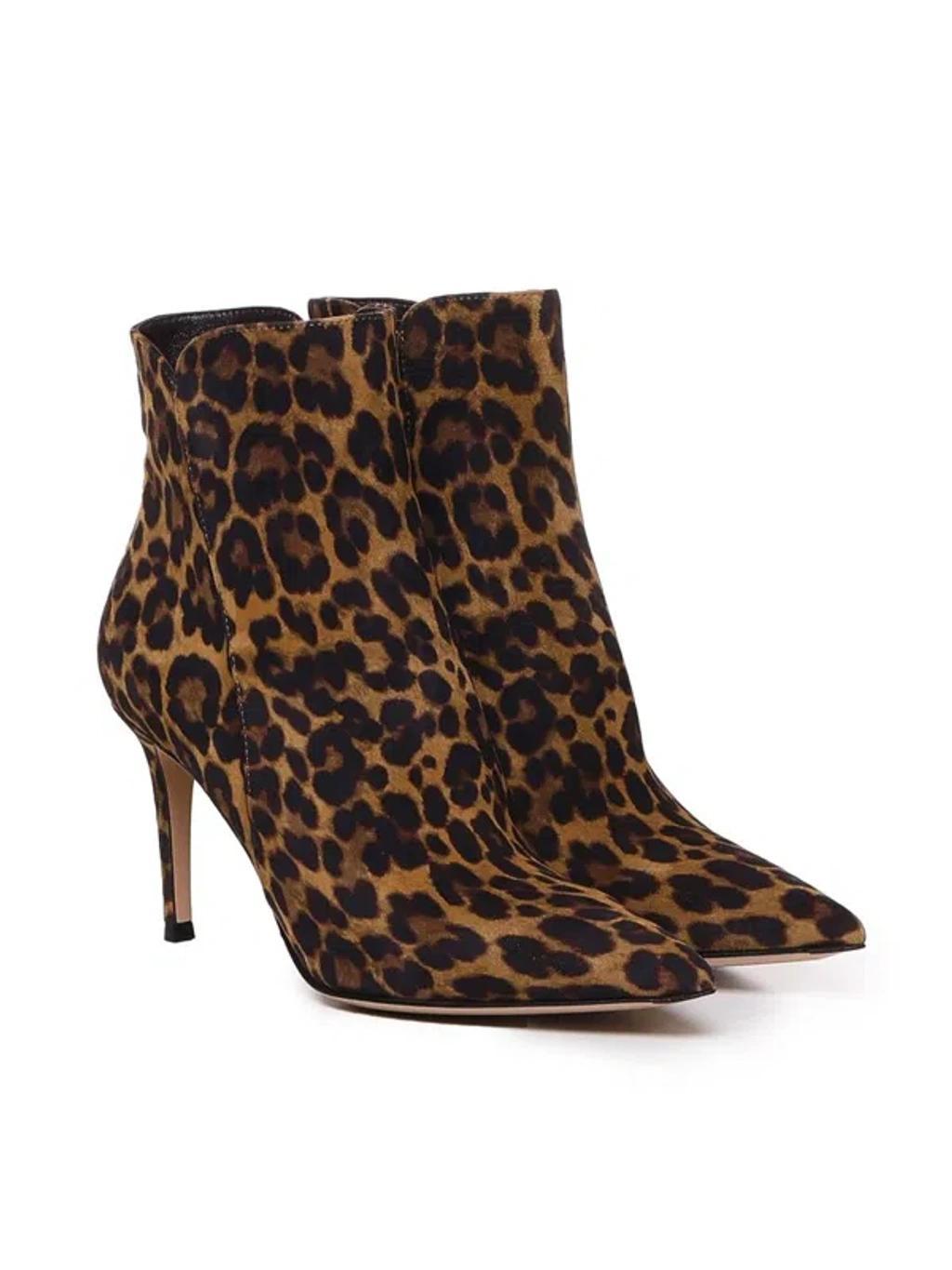 GIANVITO ROSSI Levy 85 In Leopard Print Product Image