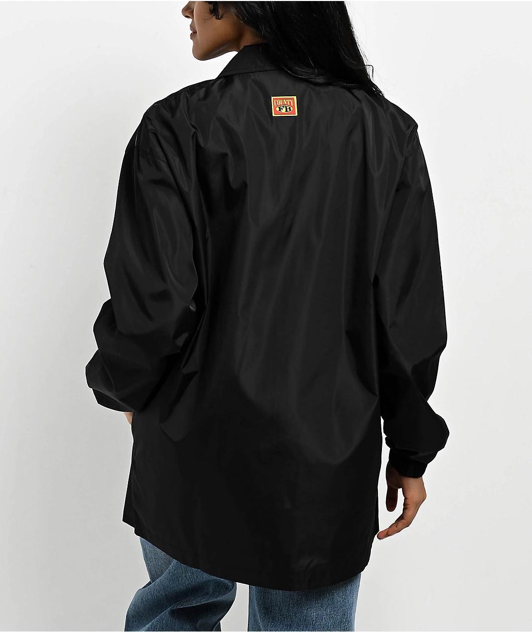 FB County Black Windbreaker Jacket  Product Image