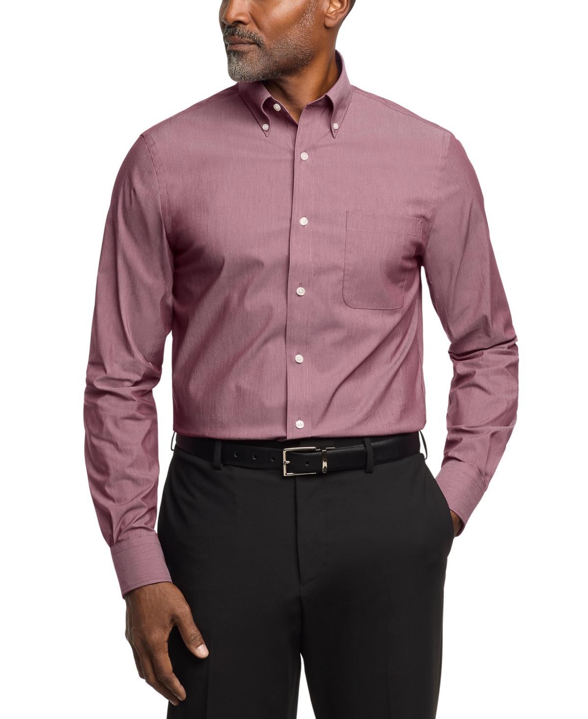 Tommy Hilfiger Mens Regular Fit Wrinkle Resistant Stretch Dress Shirt Product Image