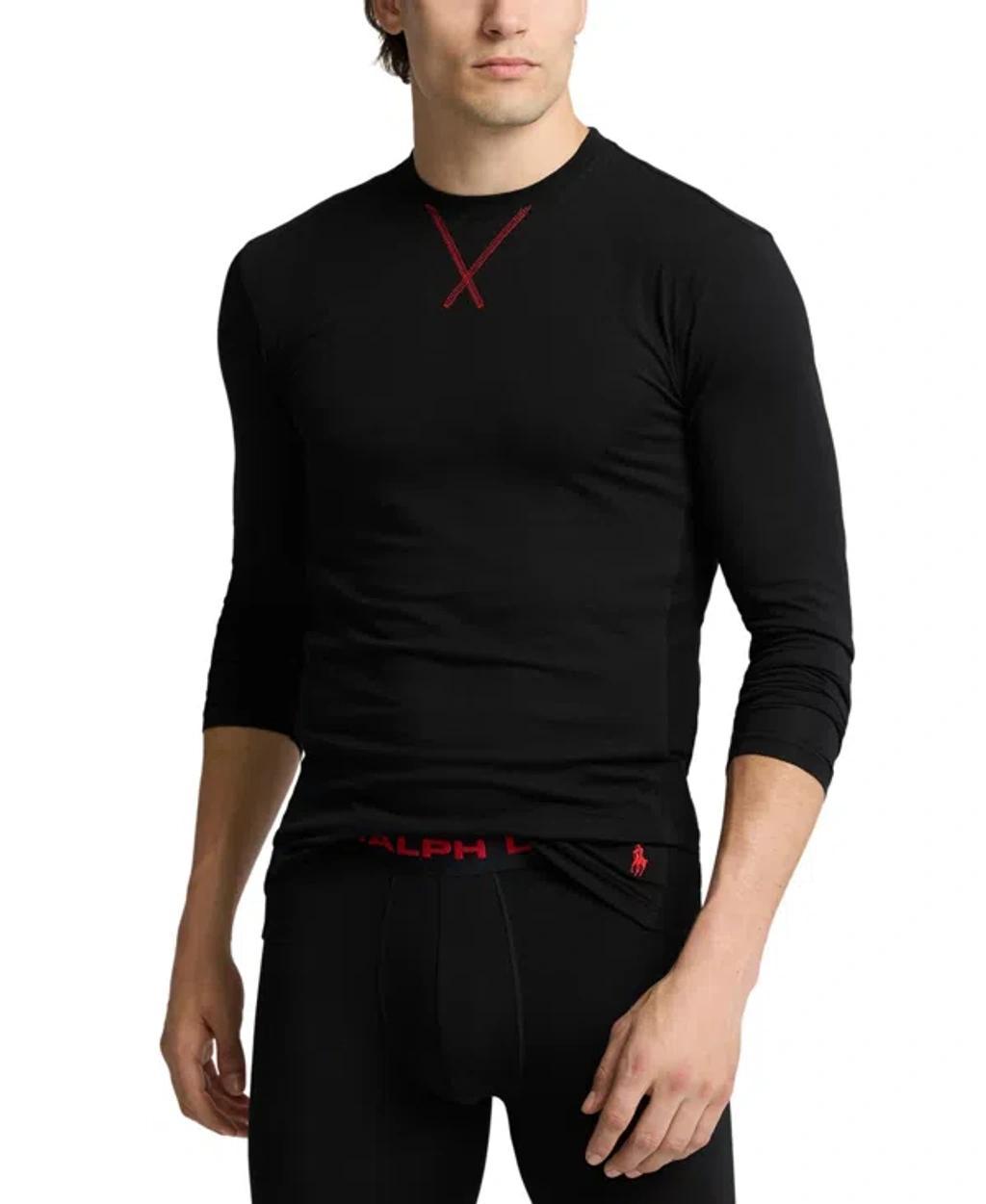 POLO RALPH LAUREN Men's Perfect Base Layer Long Sleeve Crewneck T-shirt In Polo Blk,rl2000 Red Product Image