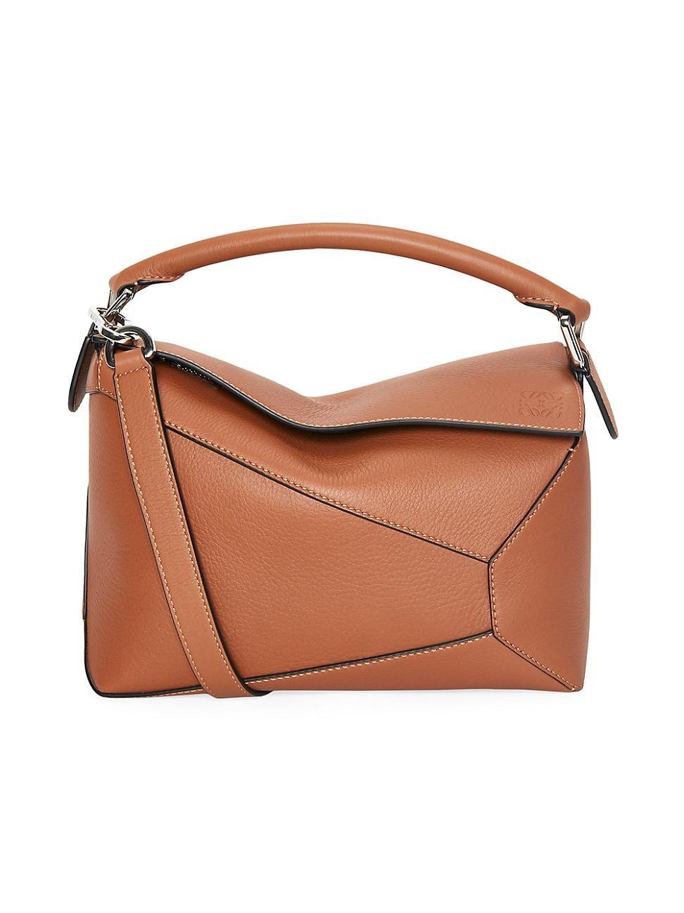 Womens Small Puzzle Edge Leather Bag Product Image