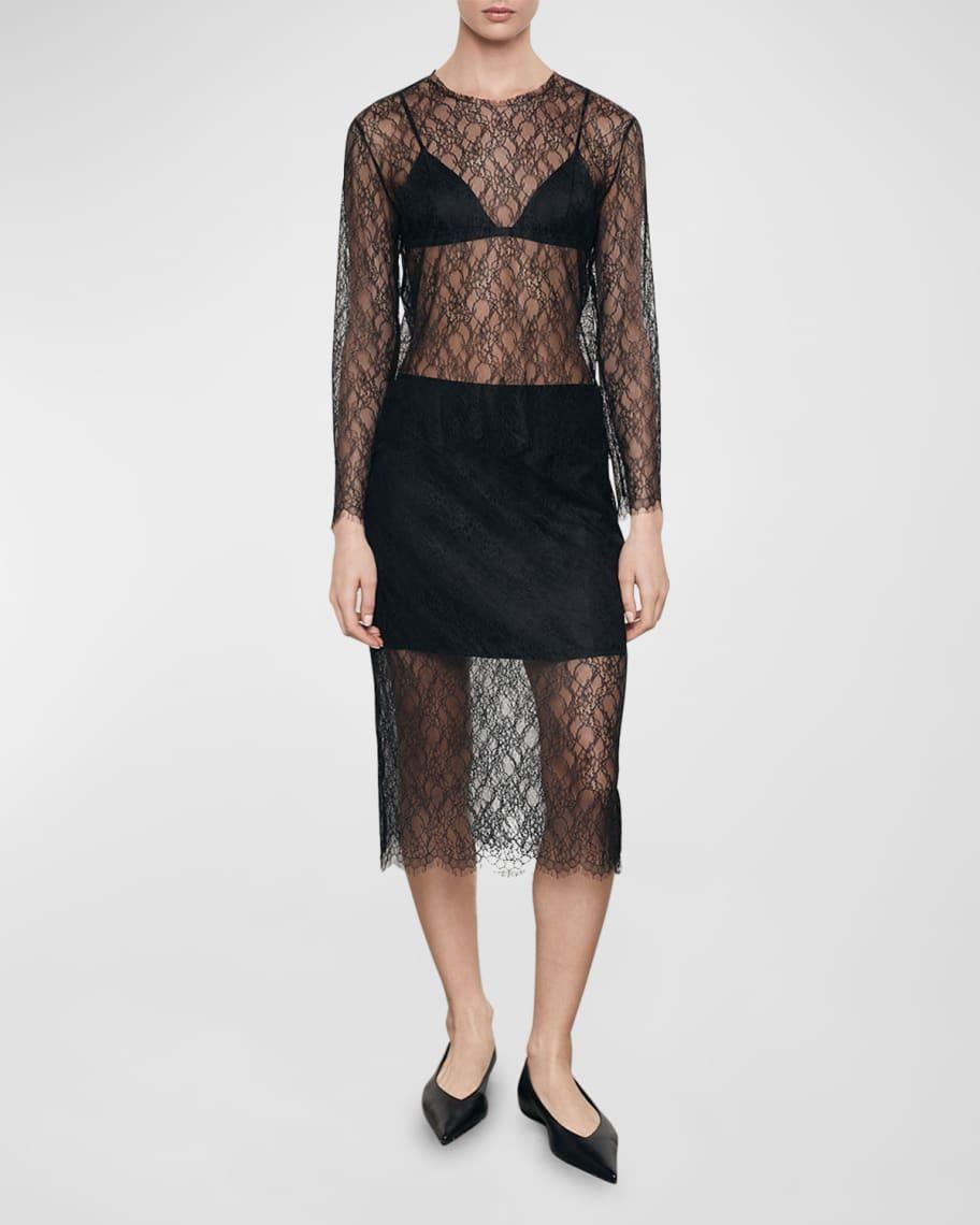 Sheer Lace Slip Skirt product image