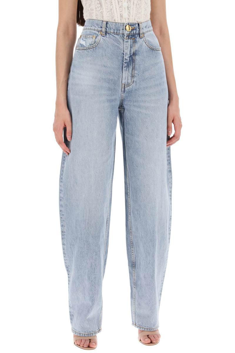 Natura Oversize Jeans In Celeste Product Image