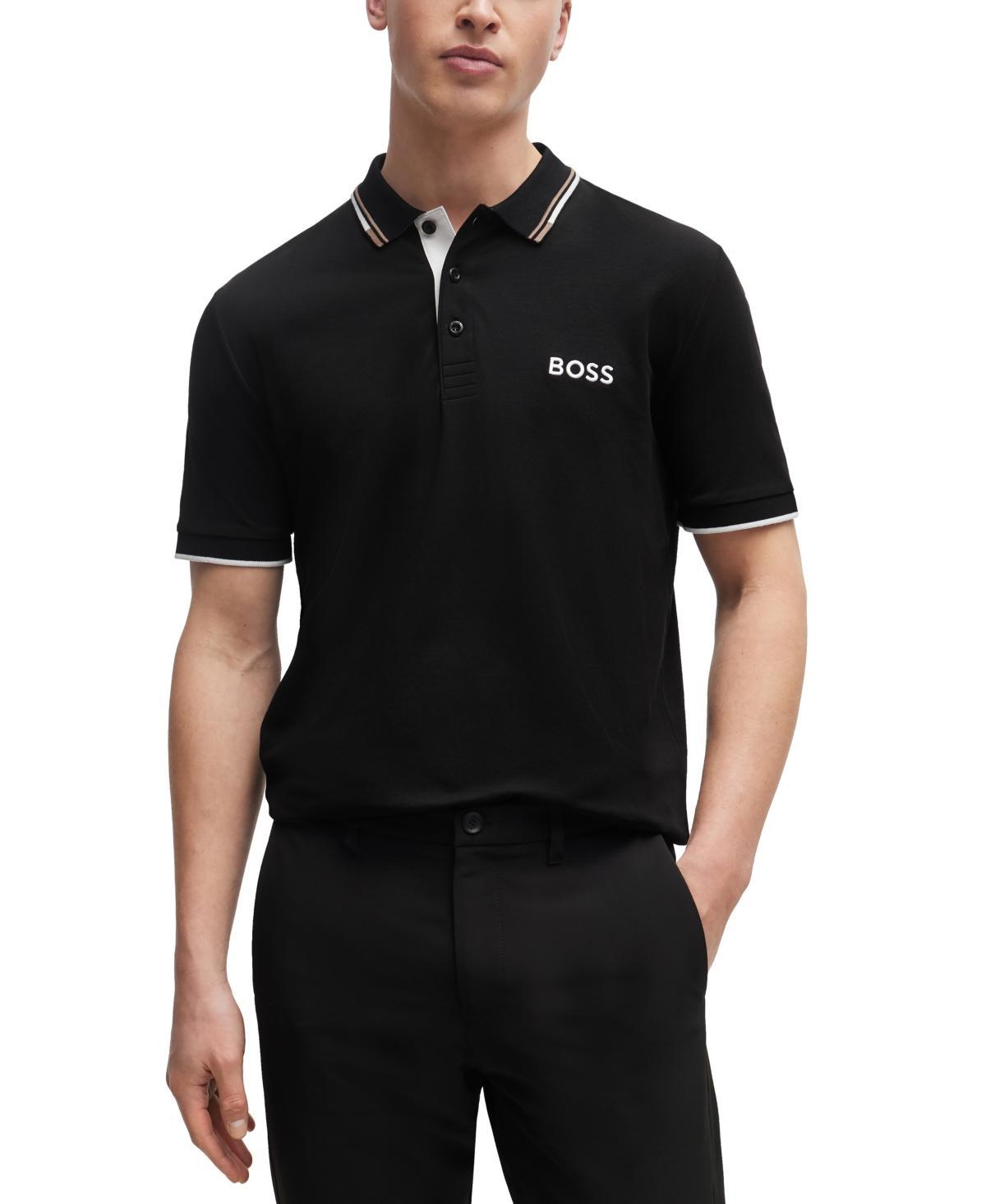 Boss by Hugo Boss Mens Contrast Logo Polo Shirt Product Image