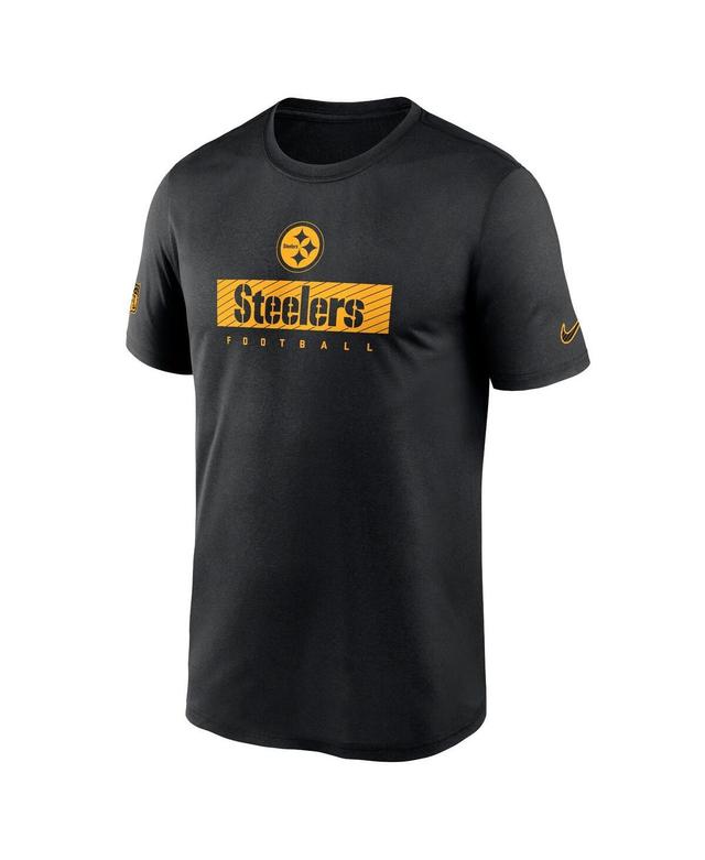 NIKE Men's Black Pittsburgh Steelers Sideline Legend Performance T-shirt Product Image