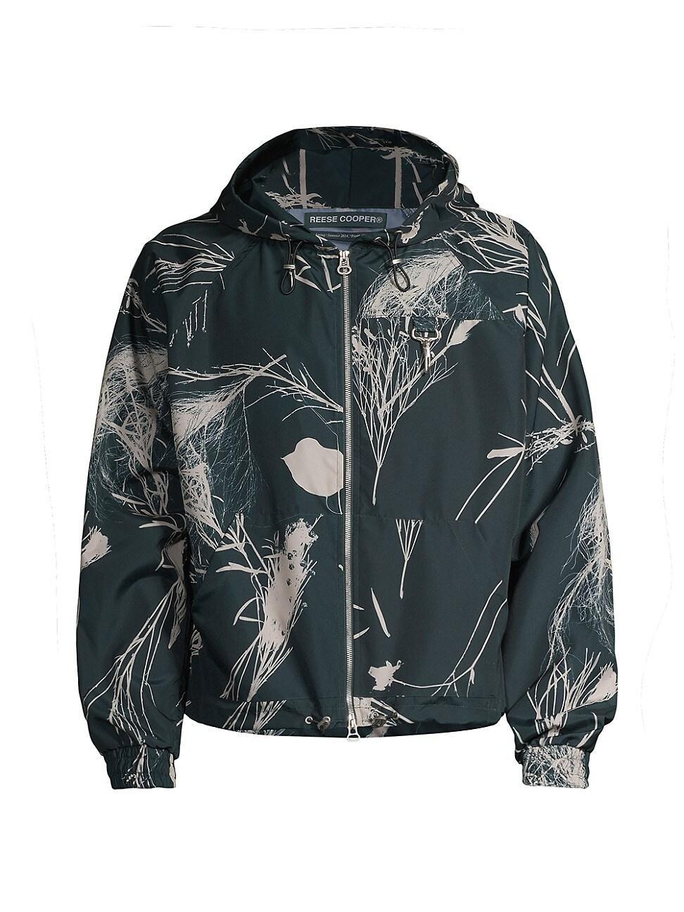 Mens Desert Brush Print Ripstop Packable Hooded Jacket Product Image