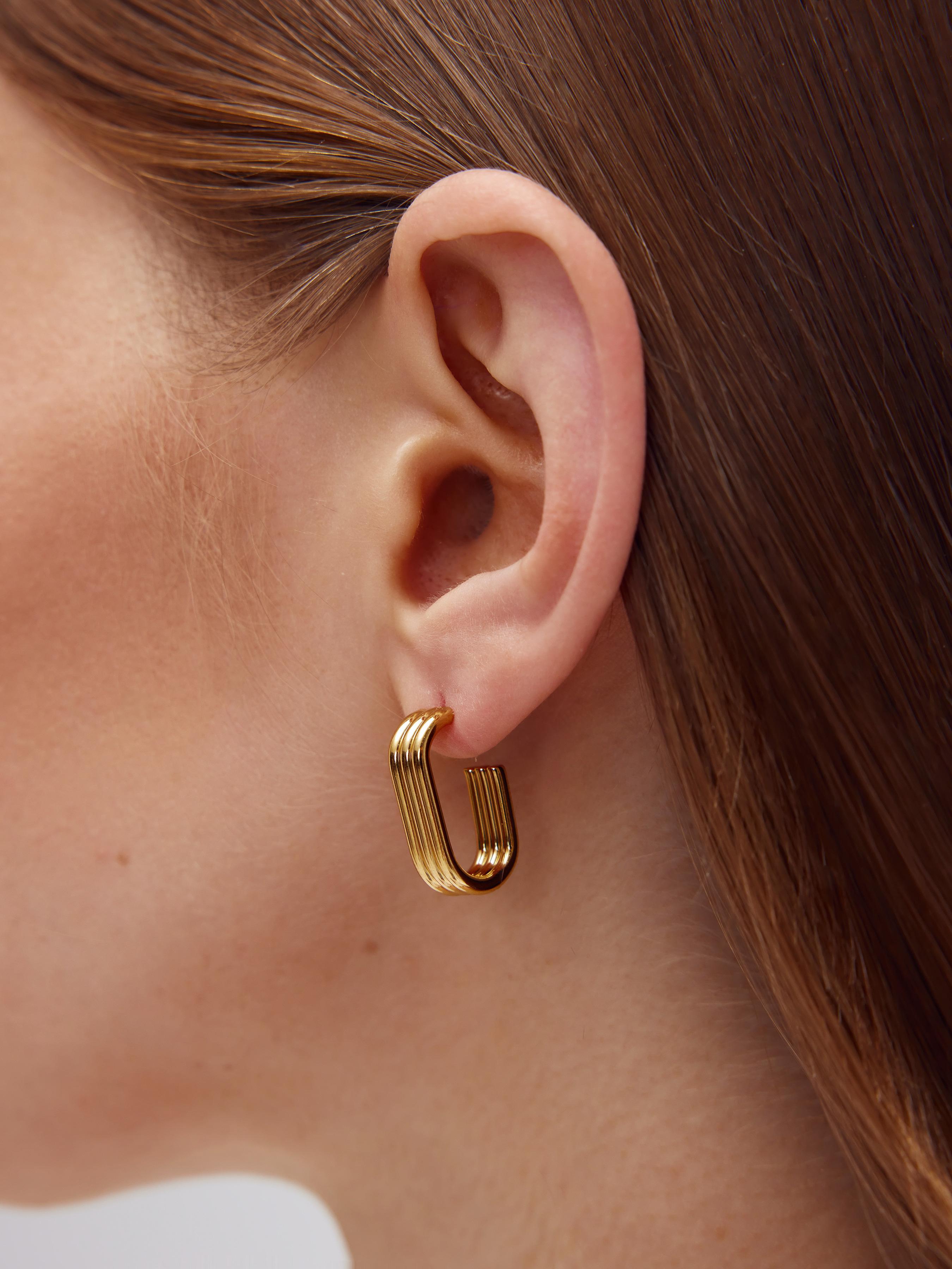 C-shaped Hoop Earrings product image