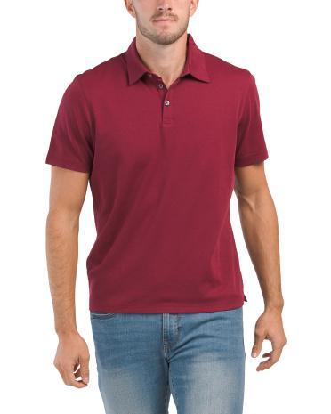 Short Sleeve Lux Polo For Men Product Image