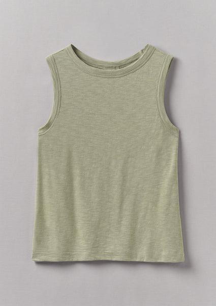 Garment Dyed Organic Cotton Tank Top | Celadon Green Product Image