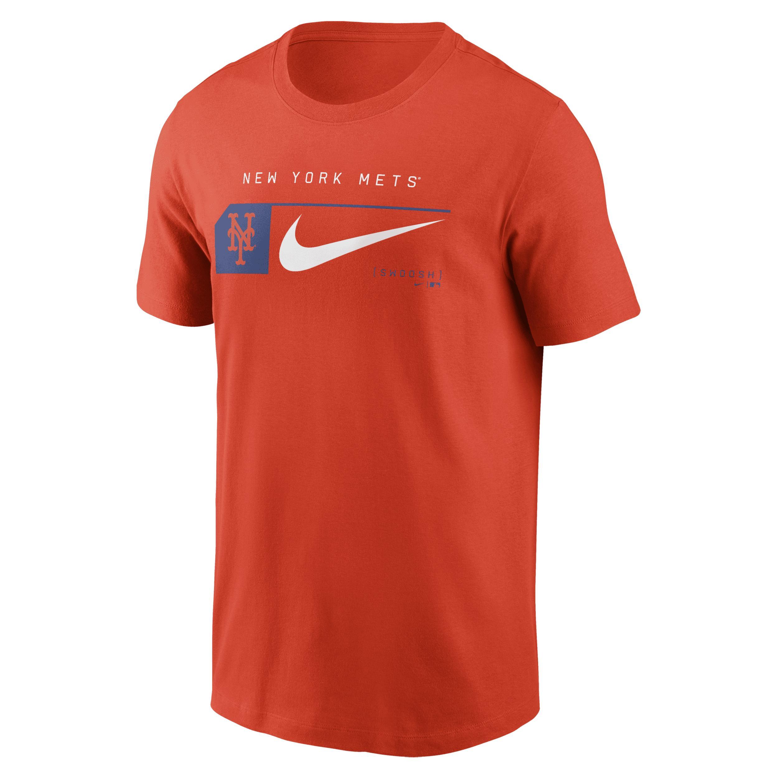 New York Mets Team Swoosh Lockup Nike Men's MLB T-Shirt Product Image