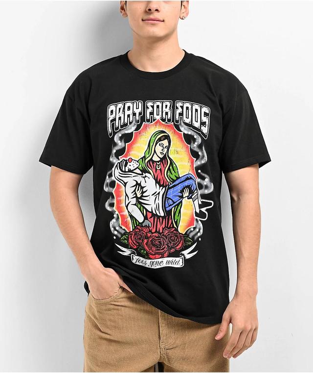 Foos Gone Wild Pray For Foos Black T-Shirt Product Image