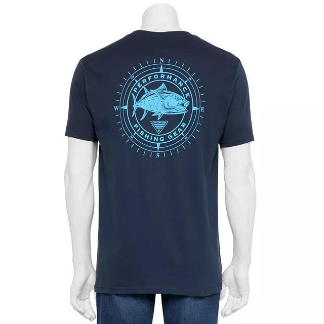 Mens Columbia Short Sleeve Graphic Tee, Mens Dark Blue Product Image