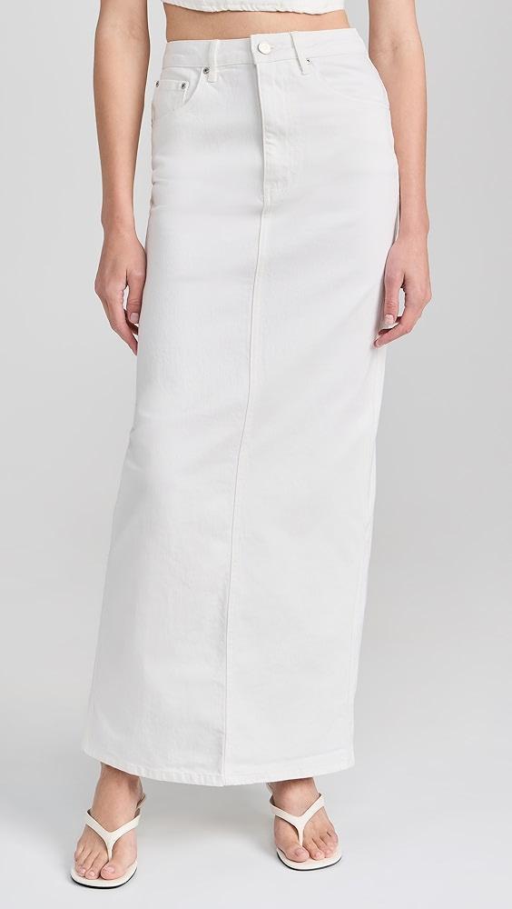 AFRM Amiri Maxi Pencil Skirt with Back Slit | Shopbop Product Image