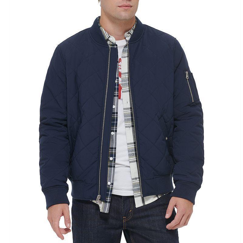 Mens Levis Diamond Quilted Bomber Jacket Product Image