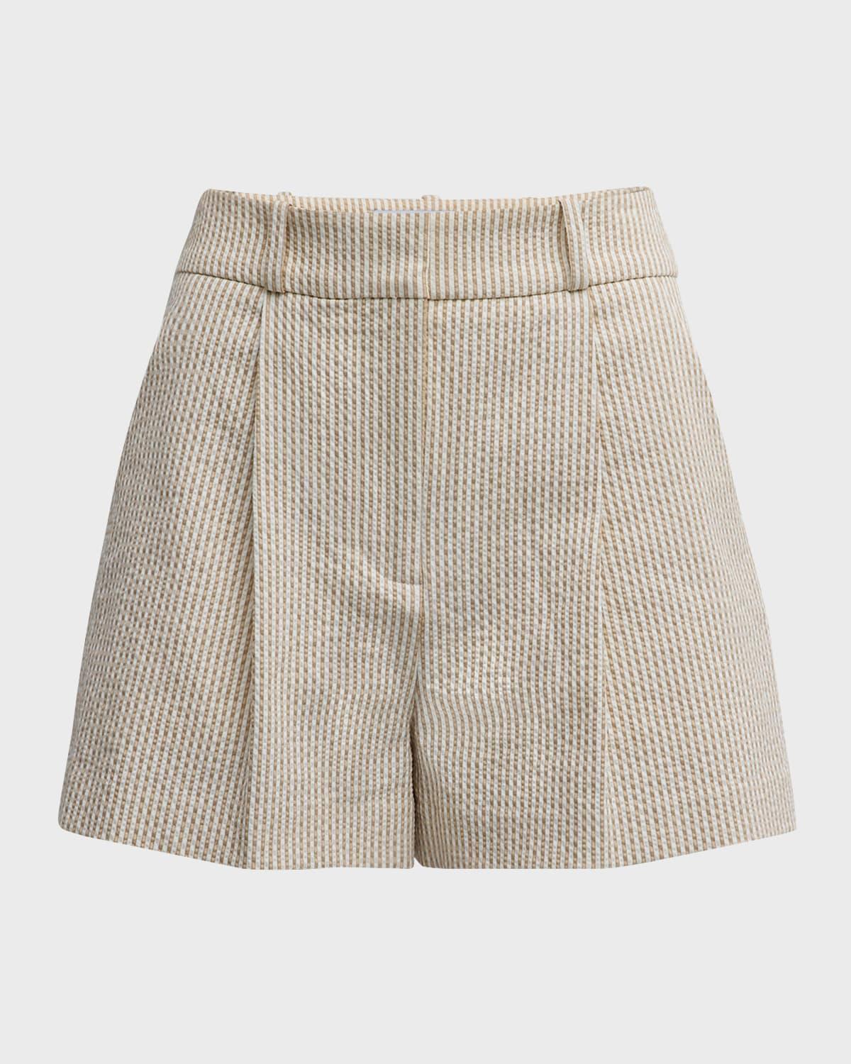 Haina Stripe Seersucker Shorts Product Image