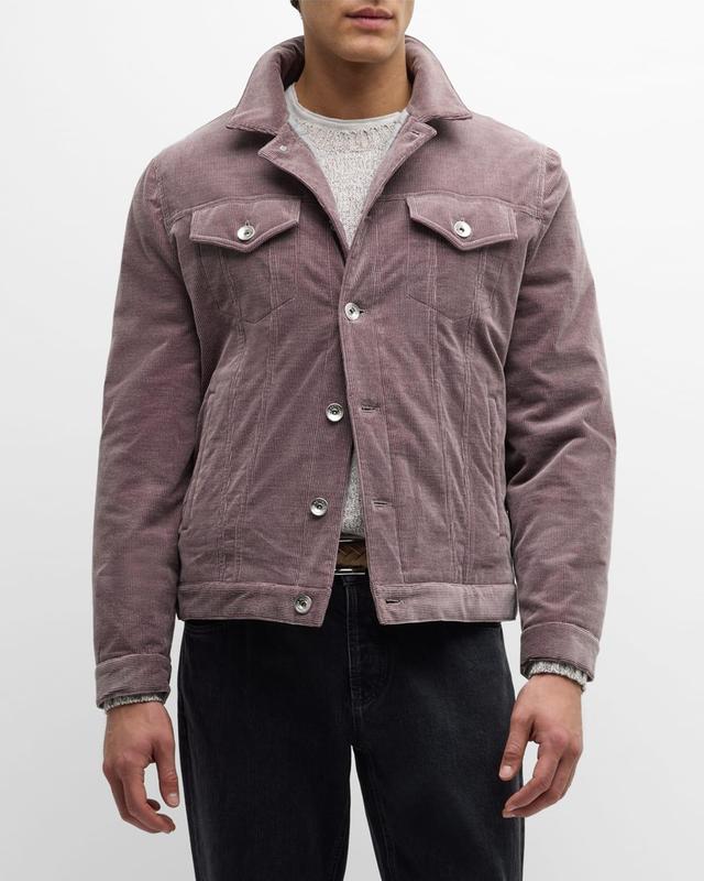 Men's Corduroy Trucker Jacket Product Image