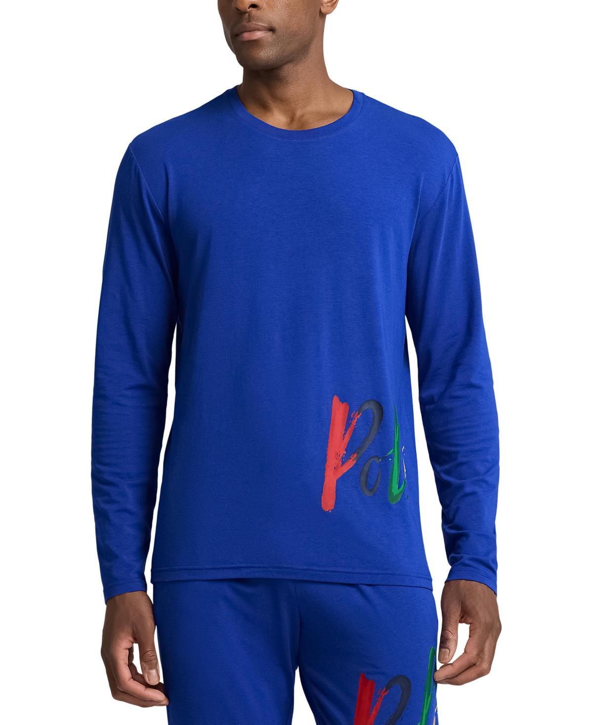 Polo Ralph Lauren Mens Long-Sleeve Crewneck Pajama Shirt Product Image