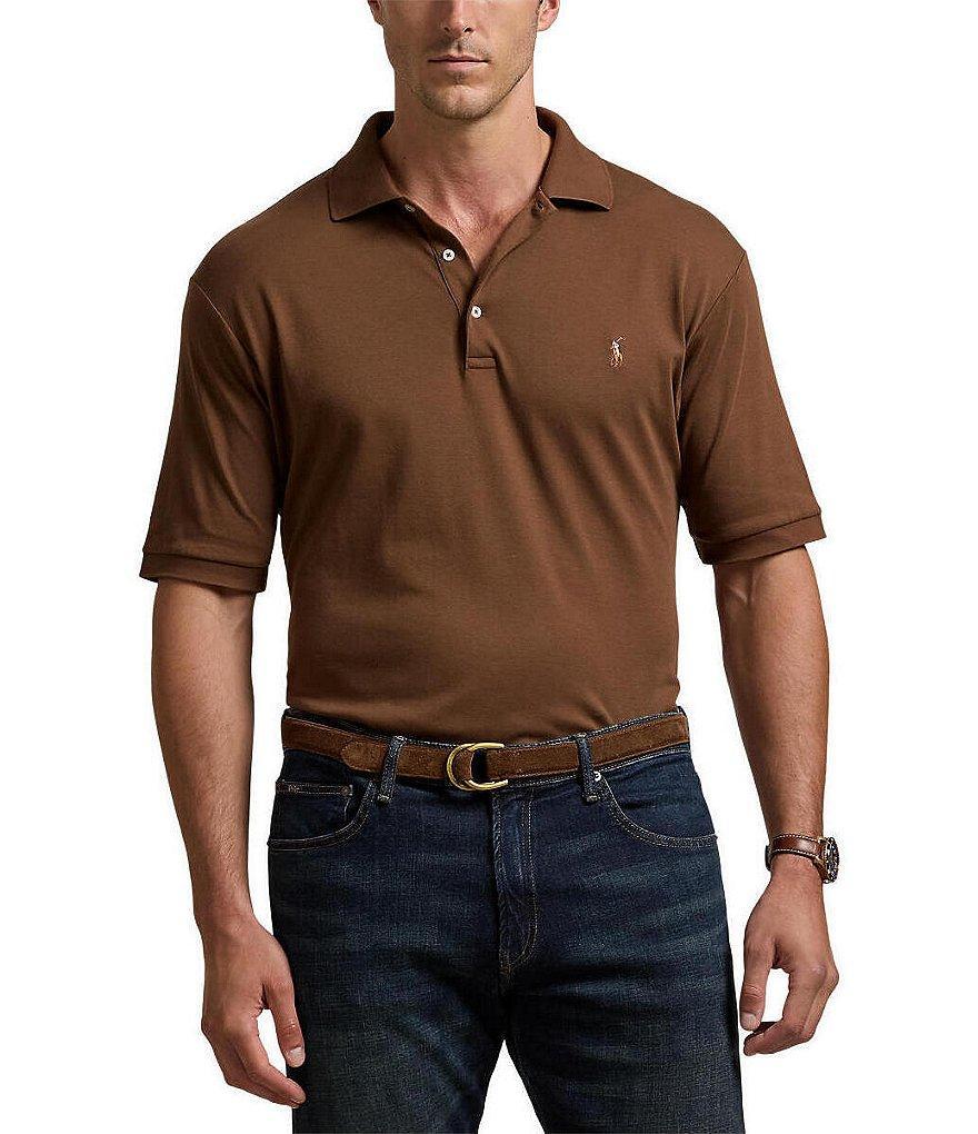 Polo Ralph Lauren Big & Tall Classic Fit Soft Cotton Multi-Colored Pony Polo Shirt Product Image