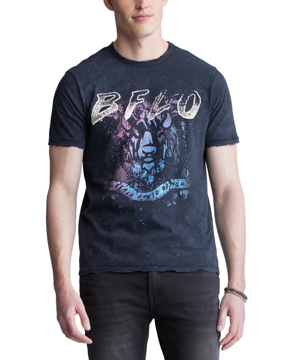 Buffalo David Bitton Mens Tizoc Short Sleeve Black Graphic T-Shirt Product Image