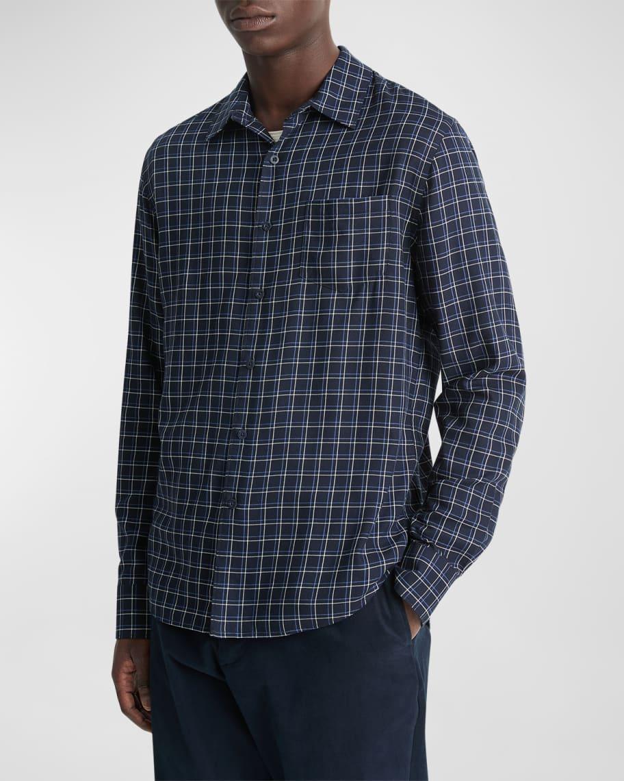 Mens Ynez Checked Cotton-Blend Shirt Product Image