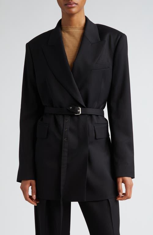 Acne Studios Jacob Herringbone Belted Blazer Product Image