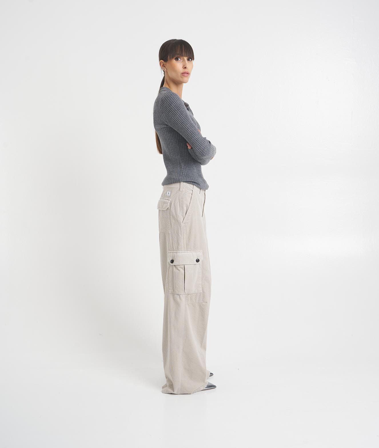 Corduroy cargo pants 'Roxy' Product Image