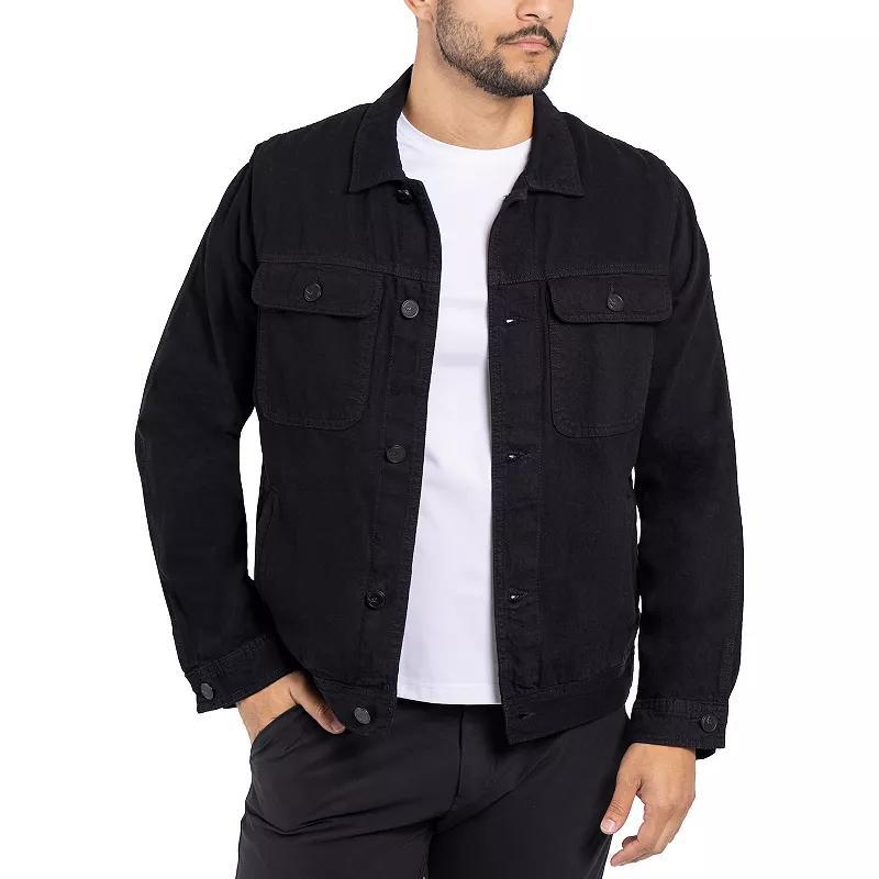 Mens Xray Denim Jacket Dark Blue Product Image