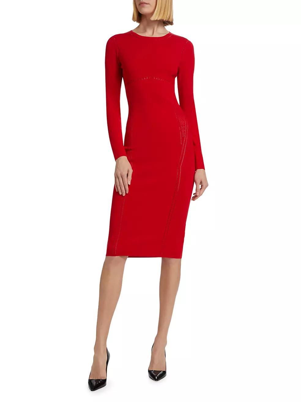 Comica Long-Sleeve Cocktail Dress Product Image