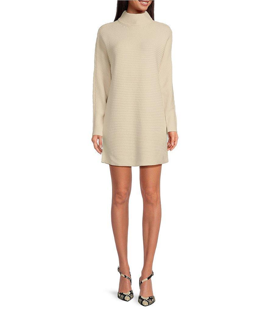 Gianni Bini Michelle Acrylic Turtleneck Long Sleeve Sweater Dress Product Image