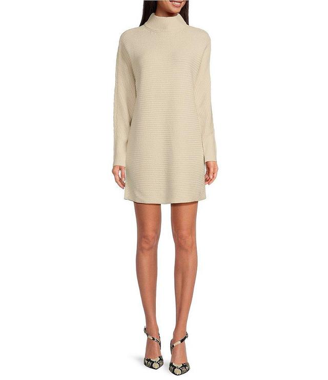 Gianni Bini Michelle Acrylic Turtleneck Long Sleeve Sweater Dress Product Image