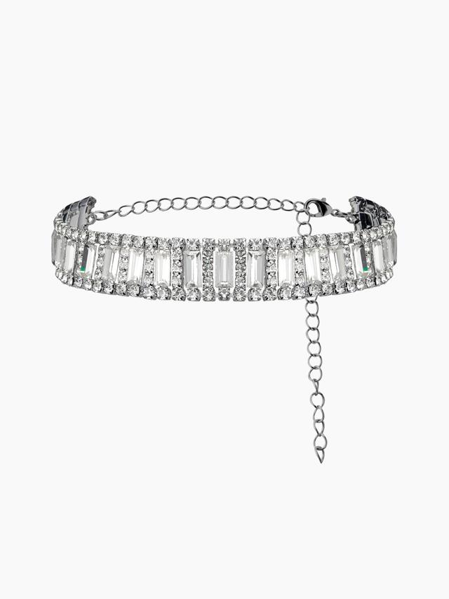 RHINESTONE DIAMANTE CHOKER NECKLACE Product Image